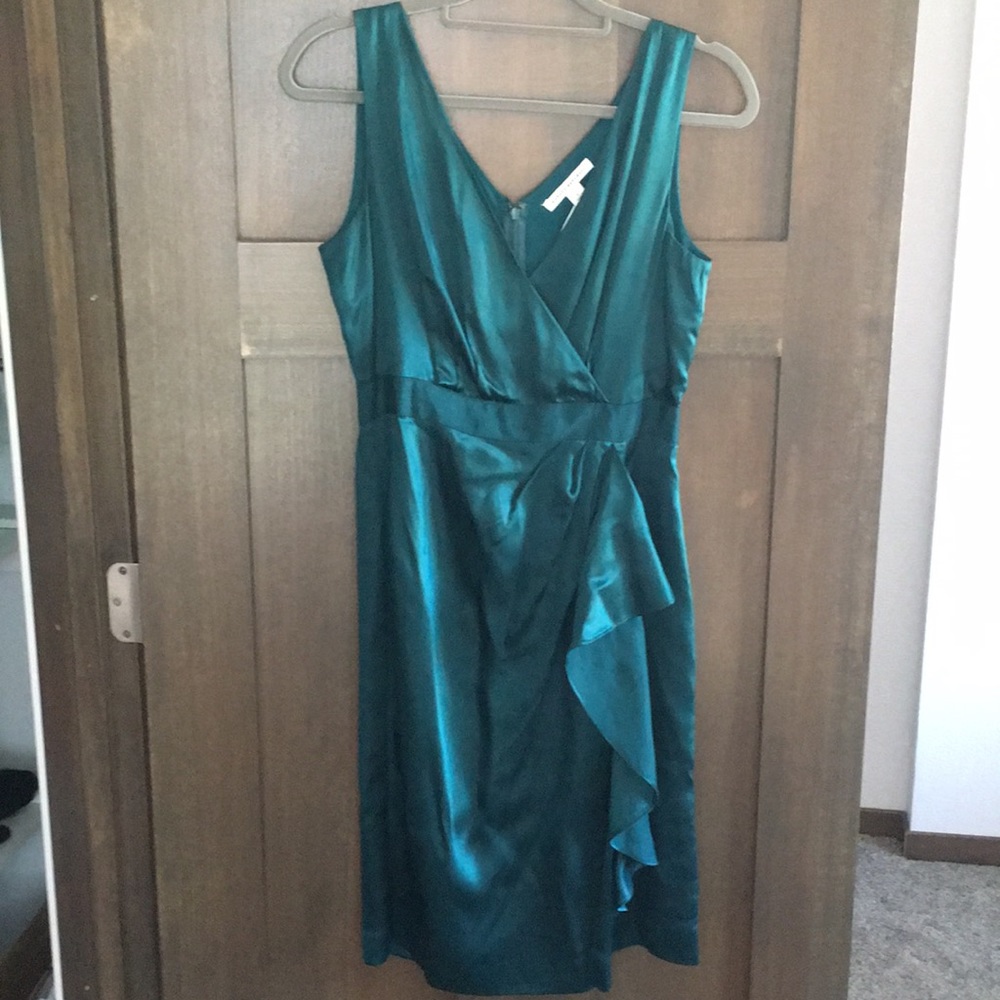Banana Republic Turquoise Silk Dress